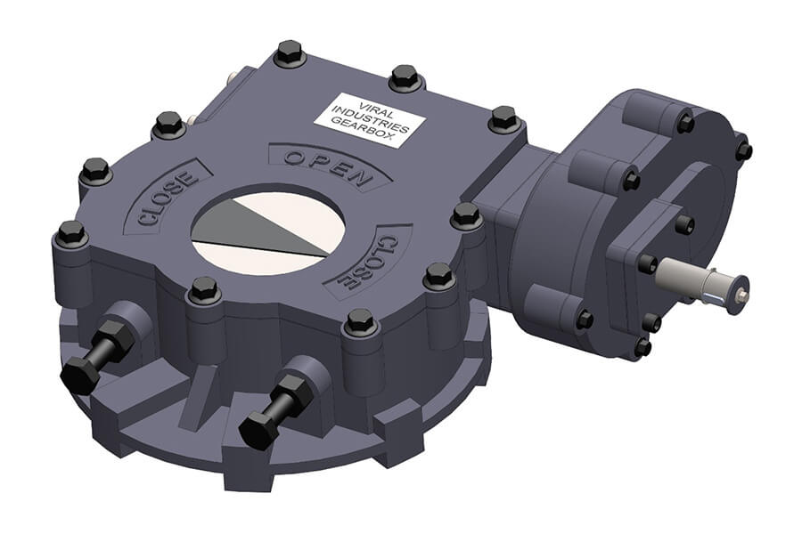 Ball Valve Gearbox with Spur Gearbox (VWSGA Models for Manual or Hand-Wheel Operation)